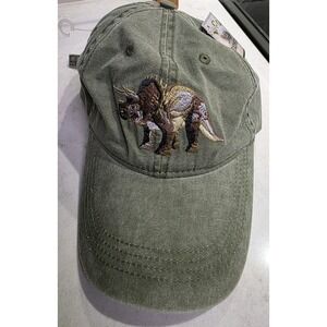 Triceratops Embroidered Cotton Cap ECO Dinosaur NC Museum Of Natural Science NEW